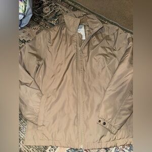 GAP Beige Puffer Jacket with High Collar